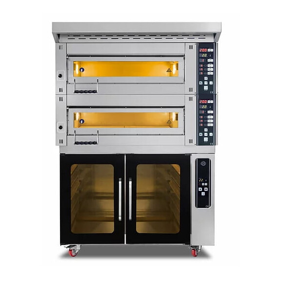Piec piekarniczy modułowy 2-komorowy, elektryczny, 18 kW, 400 V, 1260x1020x1850 mm | RESTO QUALITY, MD/800/2
