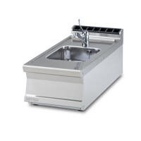 Płyta robocza ze zlewem 400x900x280 mm | RM GASTRO, LAT-94