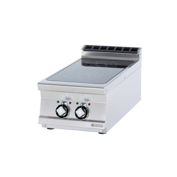 Kuchnia indukcyjna elektryczna 2x5 kW, płyta 350x770 mm, 400x900x280 mm | RM GASTRO, PCIT-94ET