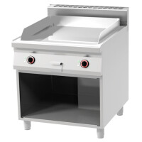 Płyta grillowa gazowa 16 kW, płyta gładka chromowana 710x650 mm, 800x900x900 mm | REDFOX, FTHC 90/80 G