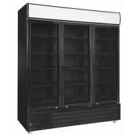 Szafa chłodnicza przeszklona, 1600 l, czarna, 1710x720x2020 mm | RESTO QUALITY, RQ1500H-BLACK