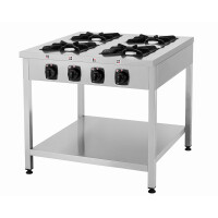 Kuchnia gazowa wolnostojąca 4 palnikowa, 28 kW, 900x900x850 mm | RESTO QUALITY, RQ403559
