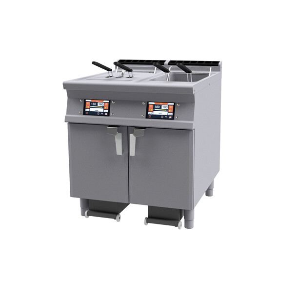 Frytownica elektryczna 2x 18 l, 31,9 kW, kosz 4x 135x290x150 mm, 800x700x900 mm | RM GASTRO, F2/18-78ETD