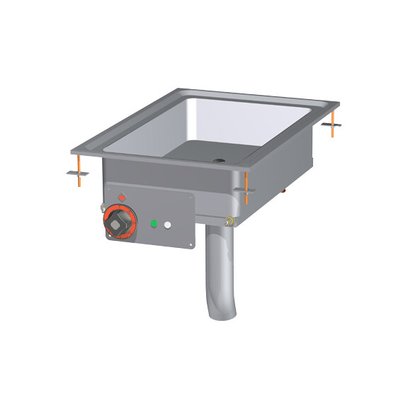 Patelnia multifunkcyjna elektryczna drop-in, wanna: 700x510x100 mm, 800x600x280 mm | RM GASTRO, BRFD - 68 ET