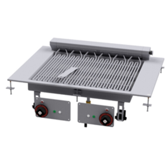 Grill wodny elektryczny drop-in, ruszt: 270x430 mm, 400x600x300 mm | RM GASTRO, CWKD - 64 ET