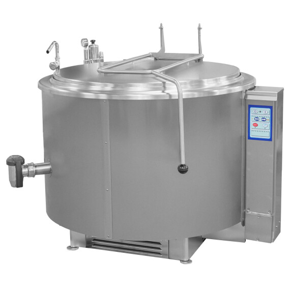 Kocioł warzelny gazowy z grzaniem pośrednim, opcja mieszadła, 48 kW, 300 l, 1320x1330x1070 mm | RESTO QUALITY, RQK-401GR