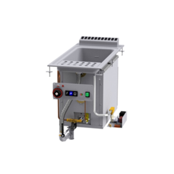 Urządzenie do gotowania makaronu gazowe drop-in z automatycznym napuszczaniem wody, 40 l, wanna: 307x509x327 mm, 400x900x650 mm | RM GASTRO, CPAD - 94