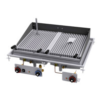 Grill lawowy gazowy drop-in, ruszt: 2x 380x520 mm, 900x700x330 mm | RM GASTRO, CWD - 79 G