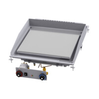 Płyta grillowa gazowa drop-in, płyta gładko-ryflowana chromowana 590x535 mm, 700x800x330 mm | RM GASTRO, FTLRD - 87 GS