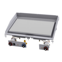 Płyta grillowa gazowa drop-in, płyta gładko-ryflowana chromowana 790x535 mm, 900x800x330 mm | RM GASTRO, FTLRD - 89 GS
