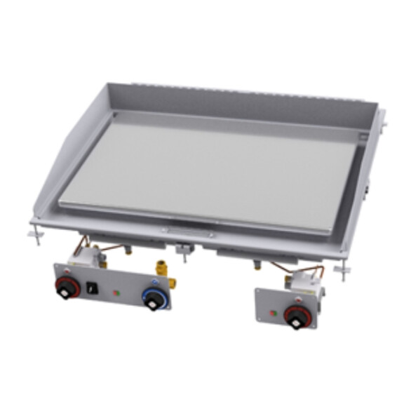 Płyta grillowa gazowa drop-in, płyta gładko-ryflowana chromowana 790x535 mm, 900x800x330 mm | RM GASTRO, FTLRD - 89 GS