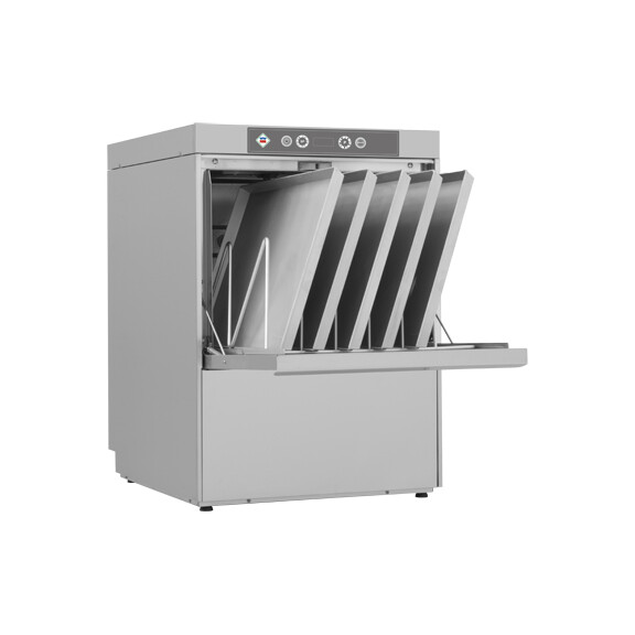 Zmywarka do tac, naczyń i garnków, 60/40/20 koszy/h, kosz: 500x600 mm, 9,8 kW, 600x700x850 mm | RM GASTRO, NT 93