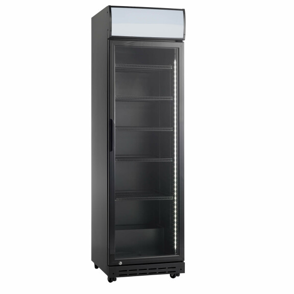 Szafa chłodnicza przeszklona, 386 l, czarna, 578x605x1980 mm | RESTO QUALITY, SD420BE