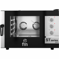 Piec konwekcyjno-parowy piekarniczy elektryczny 4x 600x400 mm, sterowanie manualne, 885x970x670 mm | FM INDUSTRIAL, ST Series Bakery