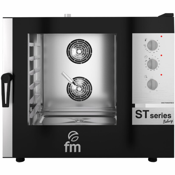 Piec konwekcyjno-parowy piekarniczy elektryczny 6x 600x400 mm, sterowanie manualne, 885x970x850 mm | FM INDUSTRIAL, ST Series Bakery