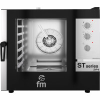 Piec konwekcyjno-parowy piekarniczy gazowy 6x 600x400 mm, sterowanie manualne, 885x1060x860 mm | FM INDUSTRIAL, ST Series Bakery