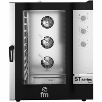 Piec konwekcyjno-parowy piekarniczy elektryczny 10x 600x400 mm, sterowanie manualne, 885x970x1170 mm | FM INDUSTRIAL, ST Series Bakery