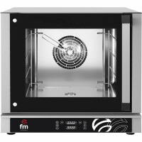 Piec konwekcyjny odpiekowy z nawilżaniem komory, elektryczny 4x GN2/3 / 430x340 mm, sterowanie elektroniczne, 590x705x540 mm | FM INDUSTRIAL, RX