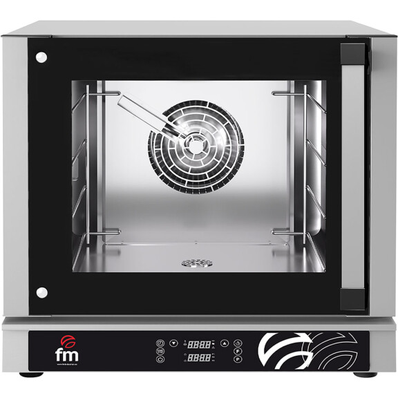 Piec konwekcyjny odpiekowy z nawilżaniem komory, elektryczny 4x GN2/3 / 430x340 mm, sterowanie elektroniczne, 590x705x540 mm | FM INDUSTRIAL, RX