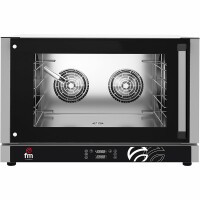 Piec konwekcyjny odpiekowy z nawilżaniem komory, elektryczny 4x GN1/1 / 600x400 mm, sterowanie elektroniczne, 820x805x560 mm | FM INDUSTRIAL, RX