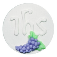 Hostia biała z winogronem, figurka z cukru, 7,5 cm | MAGMART, T26/N-W