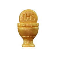 Kielich złoty mini, figurka z cukru, 2 cm, komplet 80 szt. | MAGMART, MK01