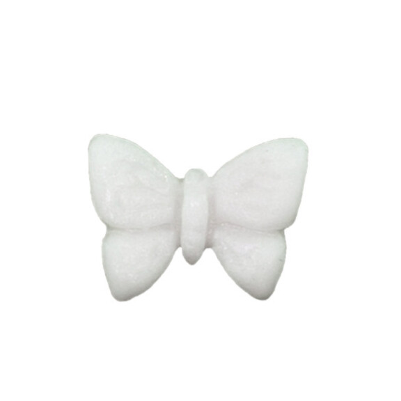 Motylek mini, biały, figurka z cukru, 1,5 cm, komplet 100 szt. | MAGMART, MTM01