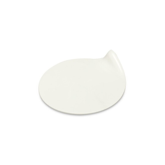 Tacka plastikowa do ciast, deserów i monoporcji 8,5 cm GoGo - biała, okrągła – 40 szt. | ALCAS, 272/11