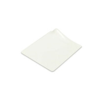 Tacka plastikowa do ciast, deserów i monoporcji 8,5x8,5 cm GoGo - biała, kwadratowa – 40 szt. | ALCAS, 272/13