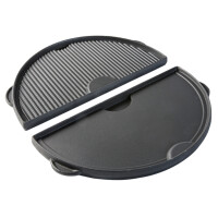 Półokrągła żeliwna płyta do grilla ogrodowego Large | BIG GREEN EGG, 122988