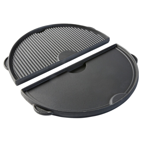 Półokrągła żeliwna płyta do grilla ogrodowego Large | BIG GREEN EGG, 122988