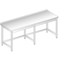 Stół przyścienny ze stali nierdzewnej 2100x700x850 mm | DORA METAL, DM-3102