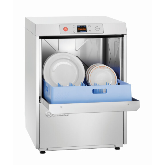 Zmywarka uniwersalna do tac, talerzy, szkła, pompa dozująca, kosz 500x500 mm, 600x642x850 mm | BARTSCHER, Deltamat TF7501ecoLPR