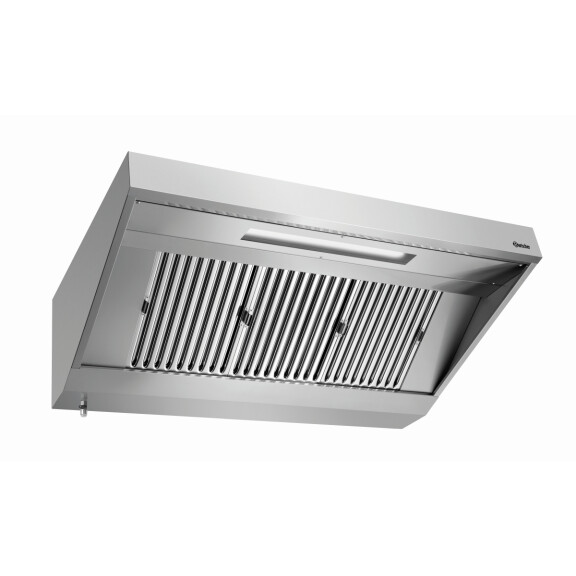Okap ścienny ze stali nierdzewnej z silnikiem 1300x700x450 mm | BARTSCHER, 257130