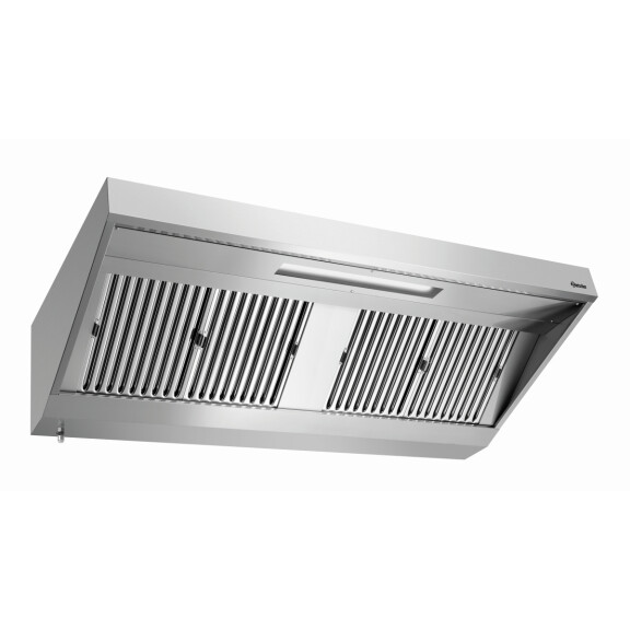 Okap ścienny ze stali nierdzewnej 2200x900x450 mm | BARTSCHER, 265220