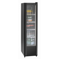 Szafa chłodnicza przeszklona, czarna, 300 l, 480x775x1995 mm | BARTSCHER, 700812