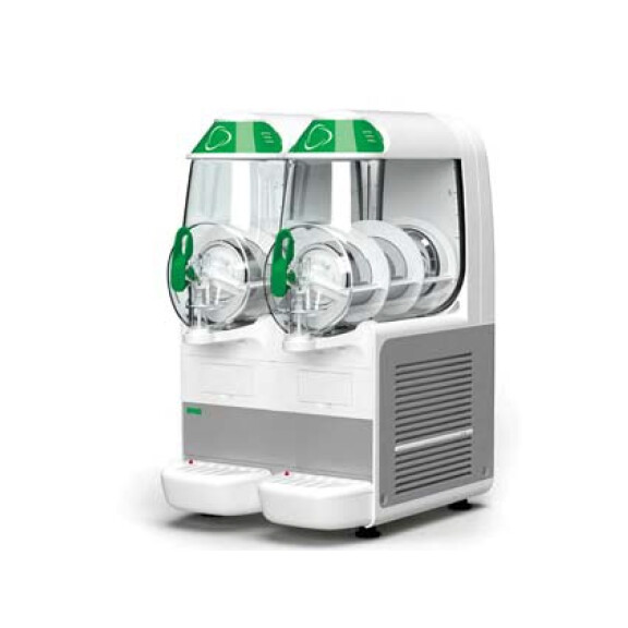 Dyspenser podwójny do granity, sorbetów, koktajli, shake'ów 2x 10 l, 400x510x680 mm | BRAS, B-FROZEN Smart