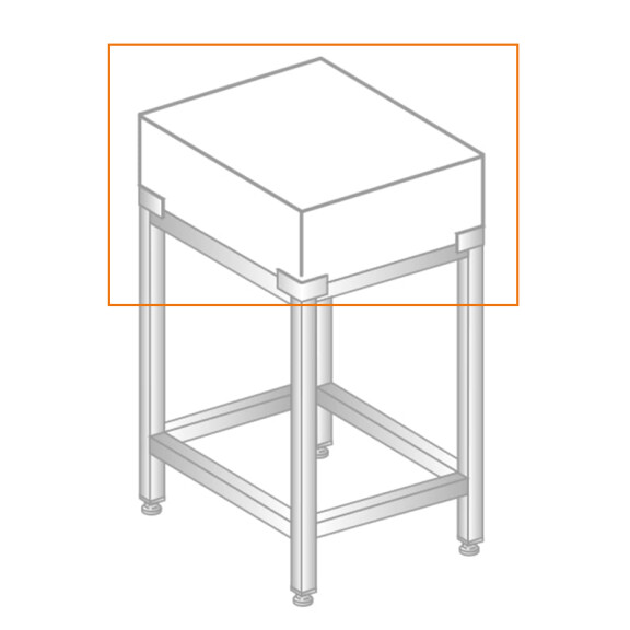 Kloc masarski drewniany 500x500x250 mm | DORA METAL, DM-3150