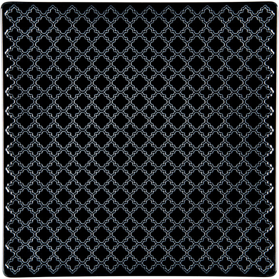 Talerz płytki, kolor czarny, 170x170 mm | LUBIANA, Marrakesz