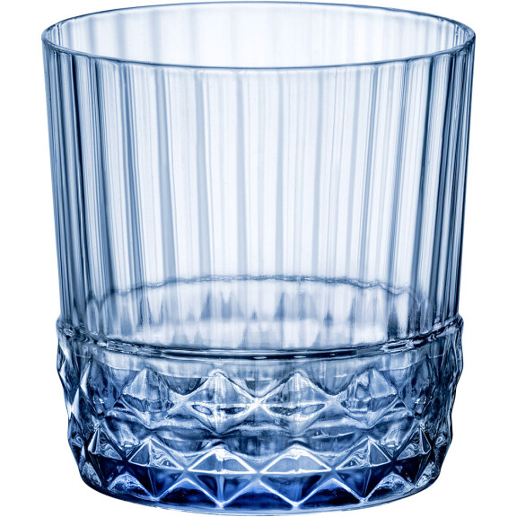 Szklanka niska, sapphire blue, 370 ml | BORMIOLI ROCCO, America' 20 s