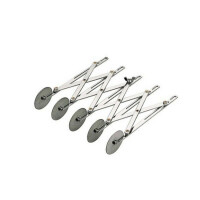 Nóż do cięcia ciasta ze stali nierdzewnej, 60x233x58 mm - 5 ostrzy regularnych | SILIKOMART, 43.451.99.0001