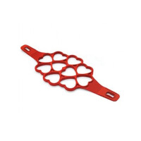 Foremka silikonowa do przyrządzania przekąsek na patalni w kształcie serc - Pan02 Happy Snack Love 52x48x10 mm | SILIKOMART, Snacks & Co.