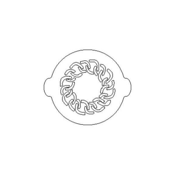 Plastikowy szablon do zdobienia, łańcuch - ACC060 | SILIKOMART, 70.009.99.0060