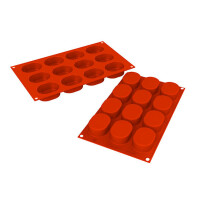 Forma silikonowa na ciastka i desery SF326 OVALS, 12 gniazd | SILIKOMART, Classic Single Portions