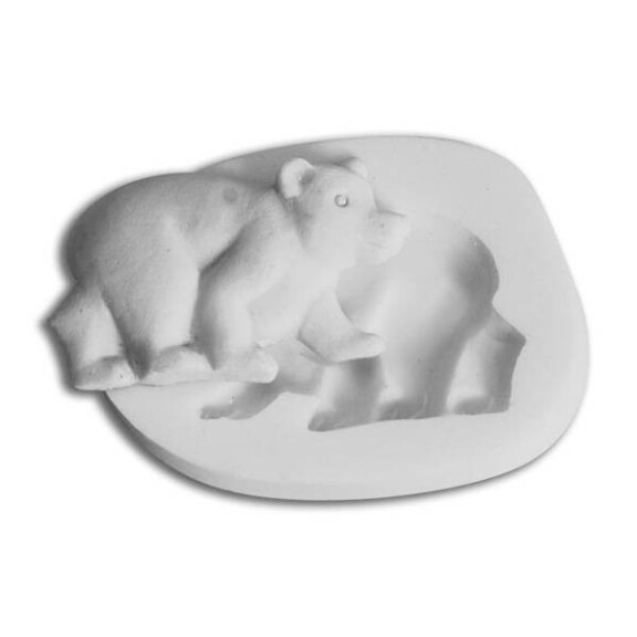 Forma silikonowa do masy cukrowej w kształcie misia - SLK118, 48x33 mm | SILIKOMART, SugarFlex