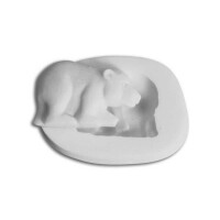 Forma silikonowa do masy cukrowej w kształcie misia - SLK119, 50x33 mm | SILIKOMART, SugarFlex