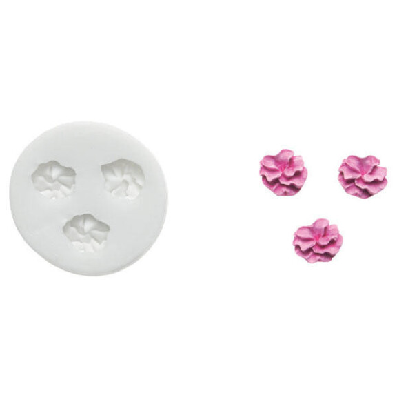Forma silikonowa do masy cukrowej w kształcie kwiatów - SLK352, 16x17 mm | SILIKOMART, SugarFlex