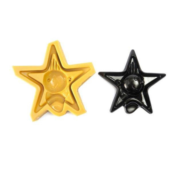 Forma silikonowa do masy cukrowej lub czekolady w kształcie dzieciątka w środku gwiazdy - 170x20 mm | SILIKOMART, SugarFlex Gold