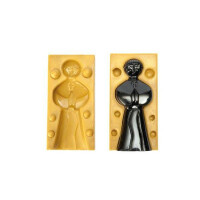 Forma silikonowa do masy cukrowej lub czekolady z motywem komunii świętej - 55x50x150 mm | SILIKOMART, SugarFlex Gold
