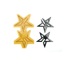 Forma silikonowa do masy cukrowej lub czekolady w kształcie gwiazd - 114x10 mm | SILIKOMART, SugarFlex Gold